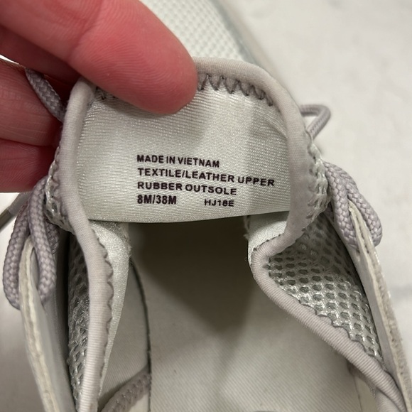 MICHAEL KORS Scout Sneakers Leather Wedge Heel Lace Up Silver Metallic 8M - Picture 10 of 16